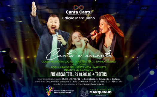 Marquinho - Abertas as incrições para o 1º Festival Cantu Cantu Fase Local